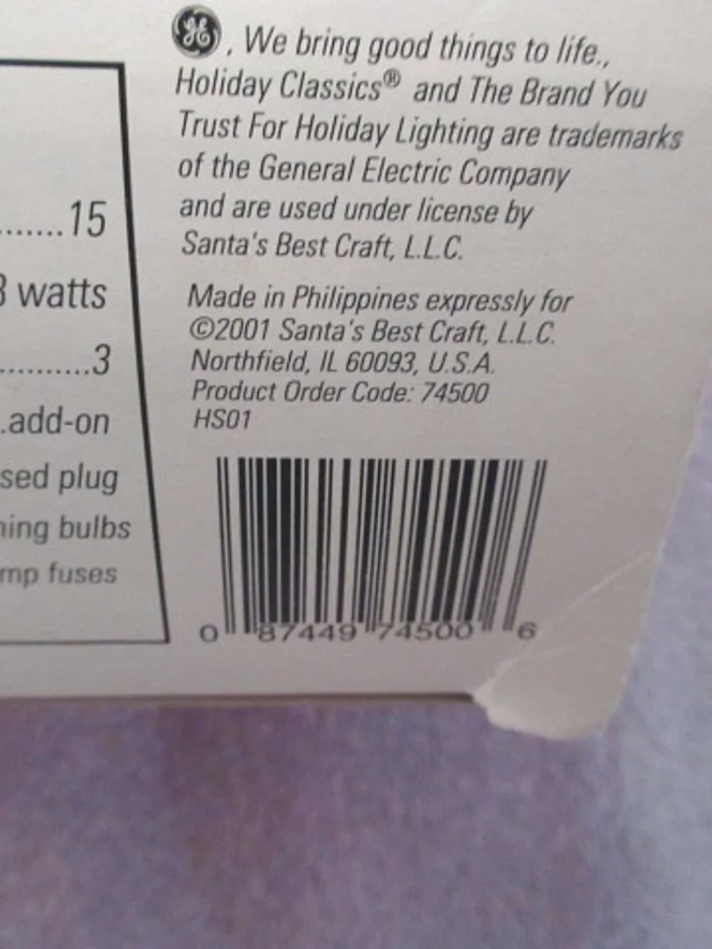 Vtg Jeweled Light Up Star Christmas Tree Topper NEW With Box GE Holiday Classics
